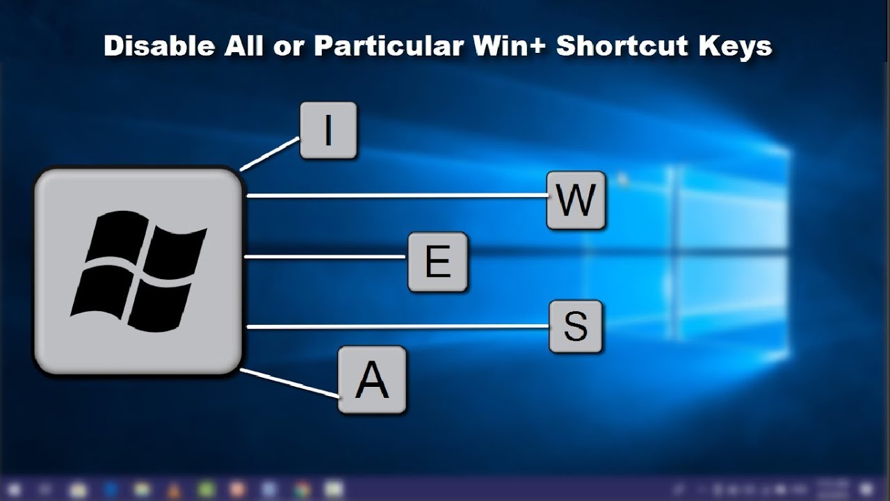 disable keyboard shortcuts windows 10 lenovo